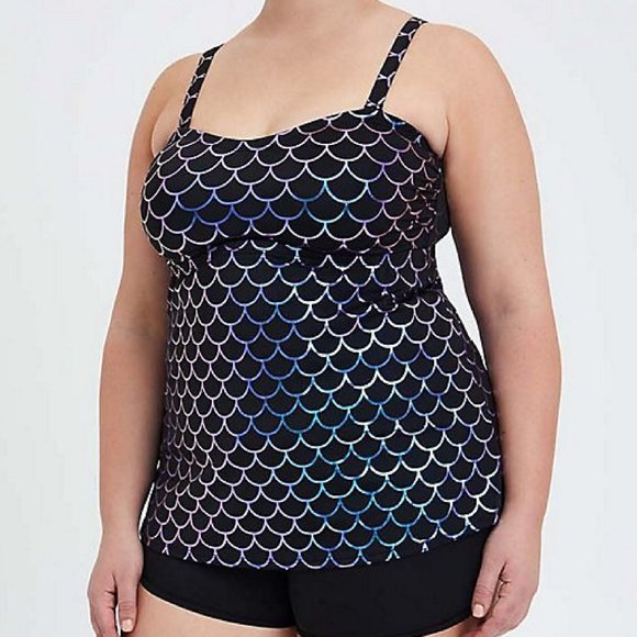 torrid Other - Torrid Mermaid Swim Tankini With Removable Straps Size 0
